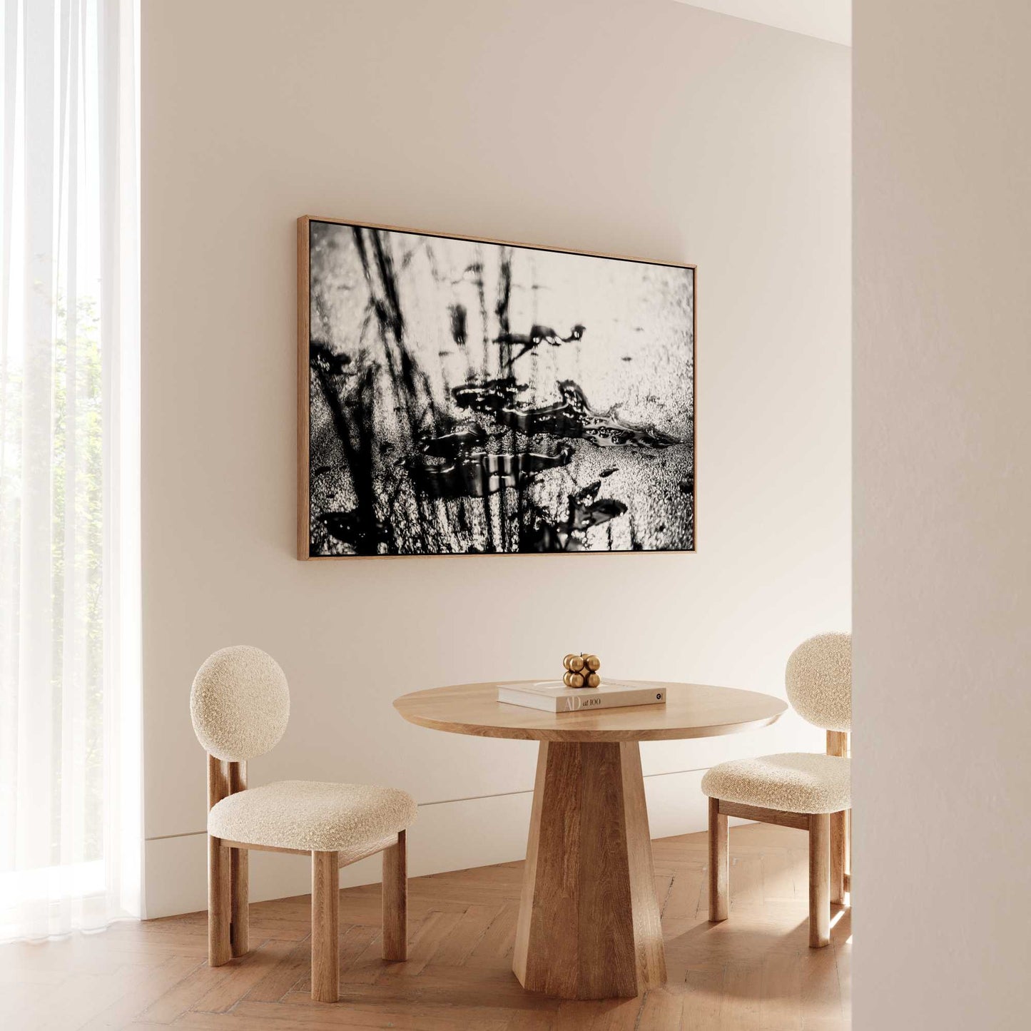 FROZEN INK | Framed Fine Art Canvas Print