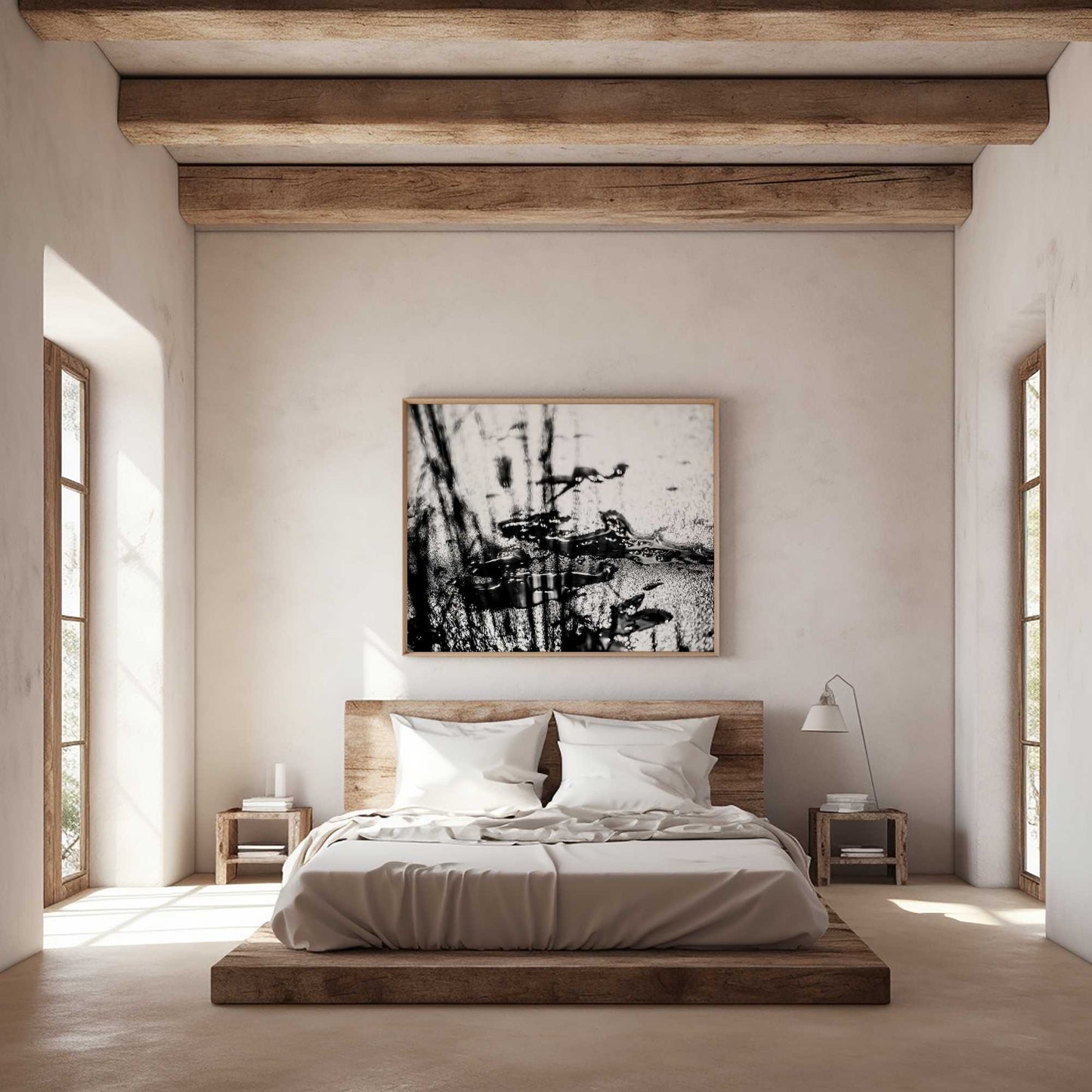 FROZEN INK | Framed Fine Art Canvas Print