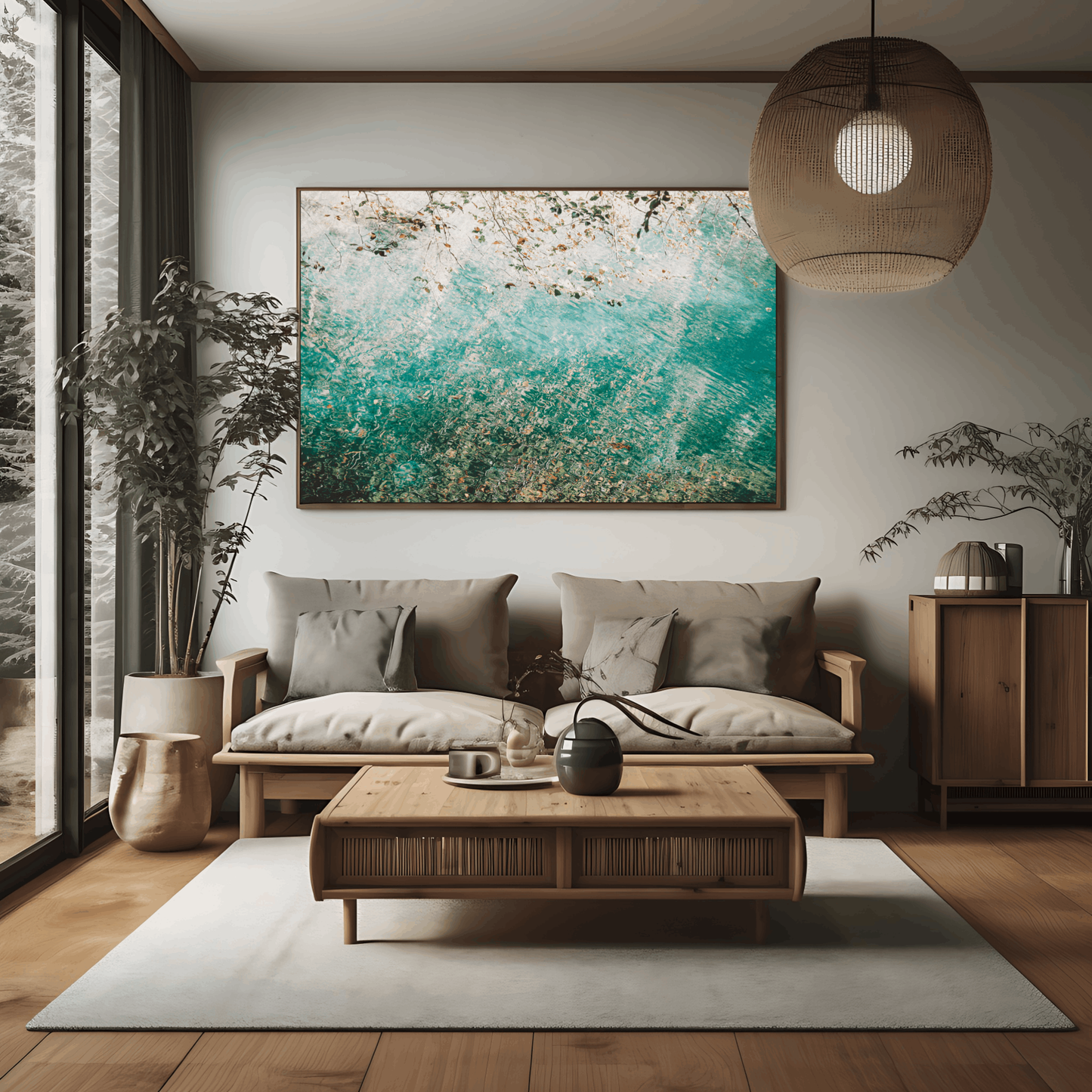 FLURRY ONE | Framed Fine Art Canvas Print