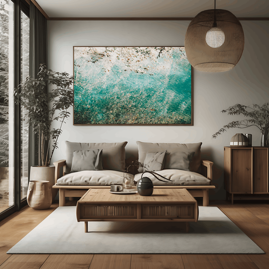 FLURRY ONE | Framed Fine Art Canvas Print