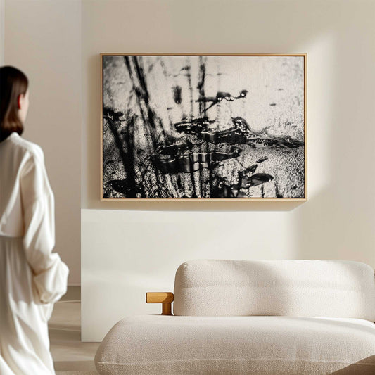 FROZEN INK | Framed Fine Art Canvas Print