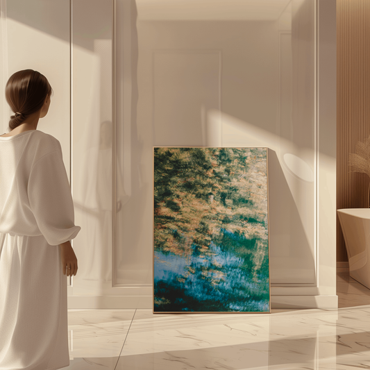 REACHING | Framed Fine Art Canvas Print