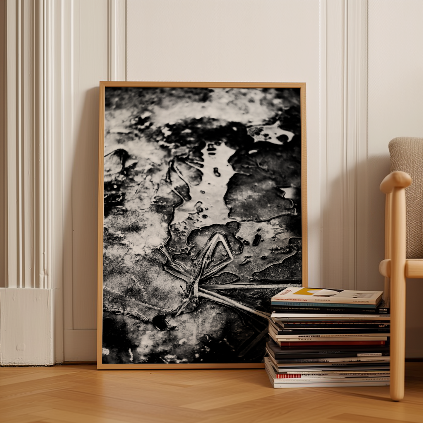 WINTER BOW | Framed Fine Art Canvas Print